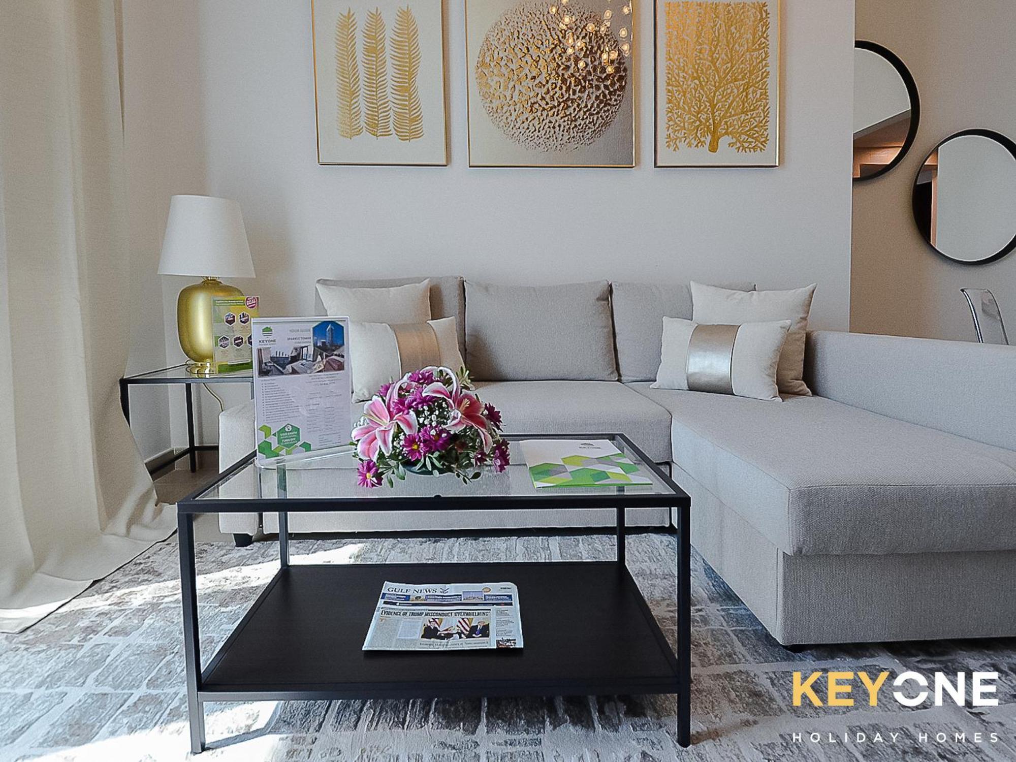 KeyOne - 1BR in Sparkle Tower Dubai Exterior foto